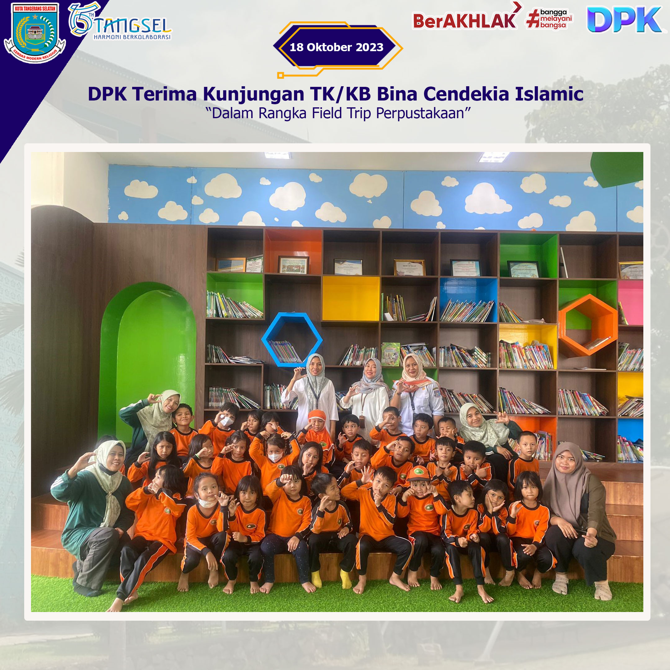 DPK Terima Kunjungan TK/KB Binas Cendekia Islamic School