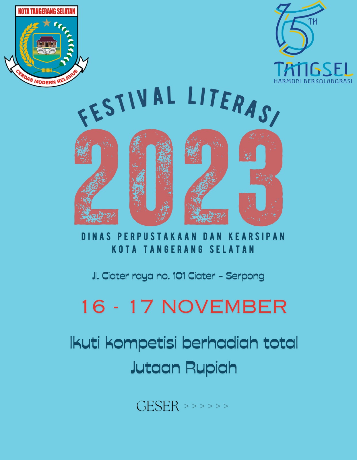 Festival Literasi Dinas Perpustakaan dan Kearsipan Kota Tangerang Selatan Tahun 2023