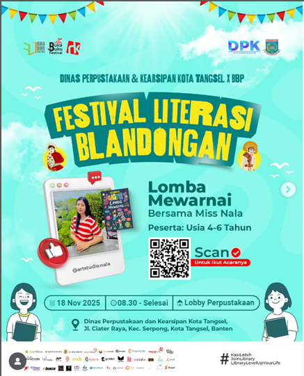 Yuk Ramaikan Lomba Mewarnai di Festival Literasi DPK Tangsel
