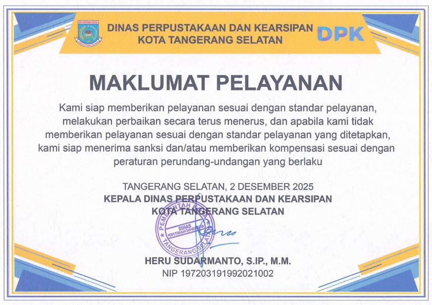 Maklumat Pelayanan DPK Tangsel