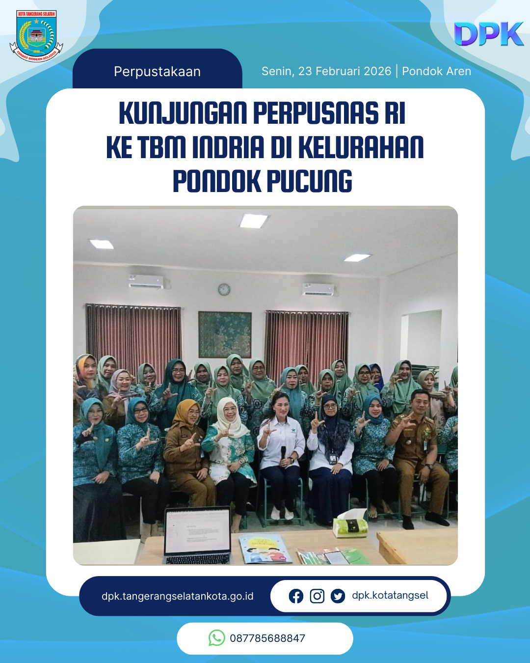 Kunjungan Perpusnas ke Rumah TBM Indria